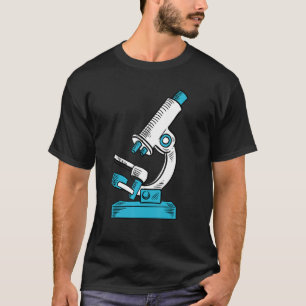 Camiseta Microscópio Microbiólogos Ciência nerd Biológica