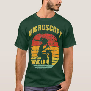 Camiseta Microscópio Microscópio Ciência Design de Microbio