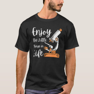 Camiseta Microscópio Para Mulheres Laboratório De Ciência D