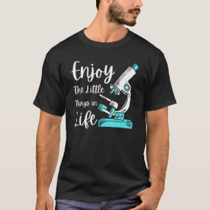 Camiseta Microscópio Para Mulheres Laboratório De Ciência D