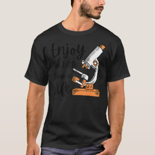 Camiseta Microscópio Para Mulheres Laboratório De Ciência D