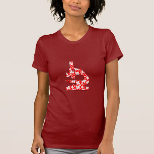 Camiseta Microsope modelado floral
