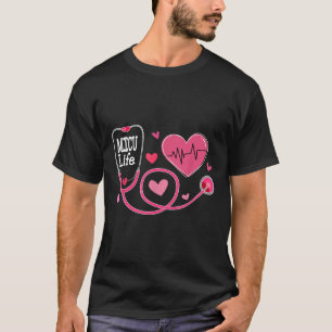 Camiseta Micu Enfermeiro Coração Valentim Dia Médico Intens