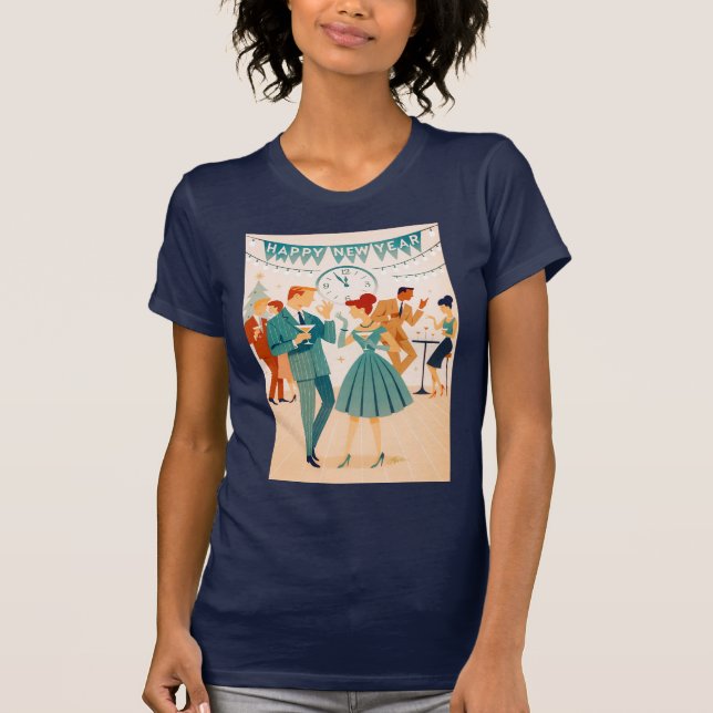 Camiseta Mid Century Happy New Year The Martini Dance (Frente)