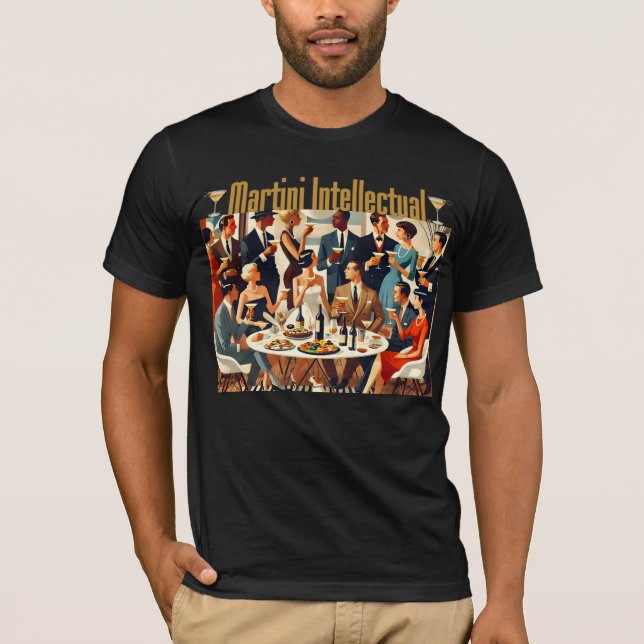 Camiseta Mid Century Modern The Martini Intellectuals  (Frente)