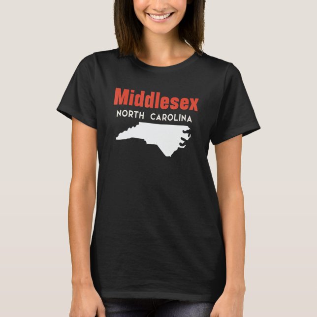Camiseta Middlesex and Cove Creek North Carolina USA State  (Frente)