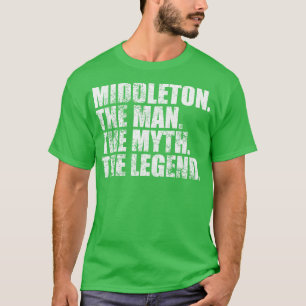 Camiseta MiddletonMiddleton Nome da família Middleton sobre