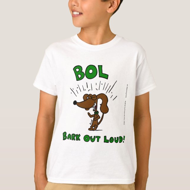 Camiseta Midge "BOL Latido Out Loud" Kids Basic T-Shirt (Frente)