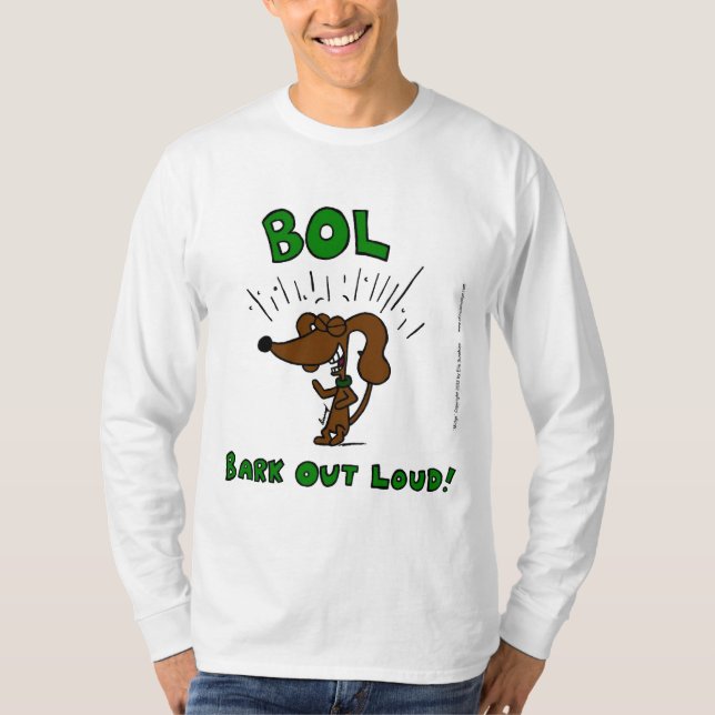 Camiseta Midge "BOL Latido Out Loud" Significa T-Shirt Long (Frente)