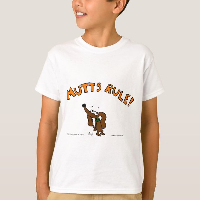 Camiseta Midge MUTTS RULE Kids Basic T-Shirt (Frente)