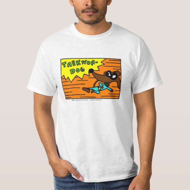 Camiseta Midge "TAEKWON-DOG" Mens Value (Frente)