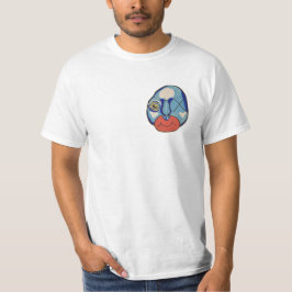 Camiseta Mídia mista de Cara azul