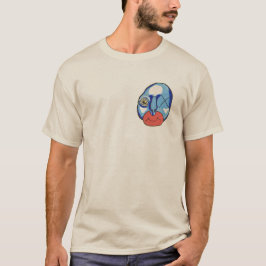 Camiseta Mídia mista de Cara azul