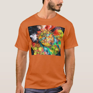Camiseta Mídia mista estilo nativo americano
