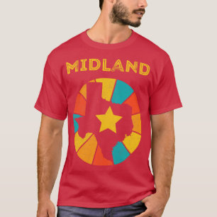 Camiseta Midland Texas Vintage angustiou Souvenir 1