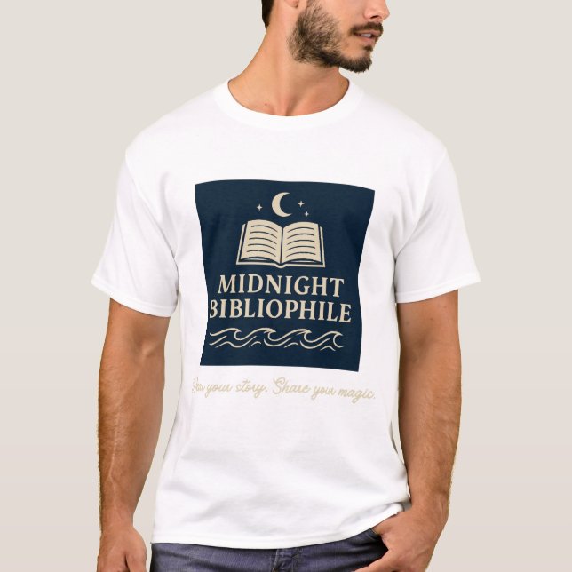Camiseta Midnight Bibliophile (Frente)
