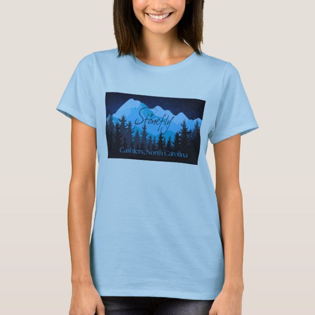 Camiseta Midnight Blue Ridge Moutain Stonefly (Frente)