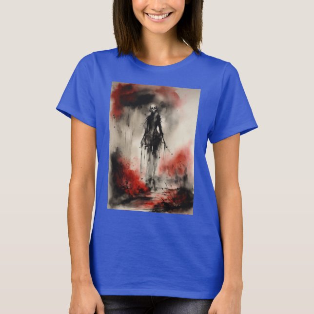 Camiseta "Midnight Inferno: Aquarelle Devilish" (Frente)