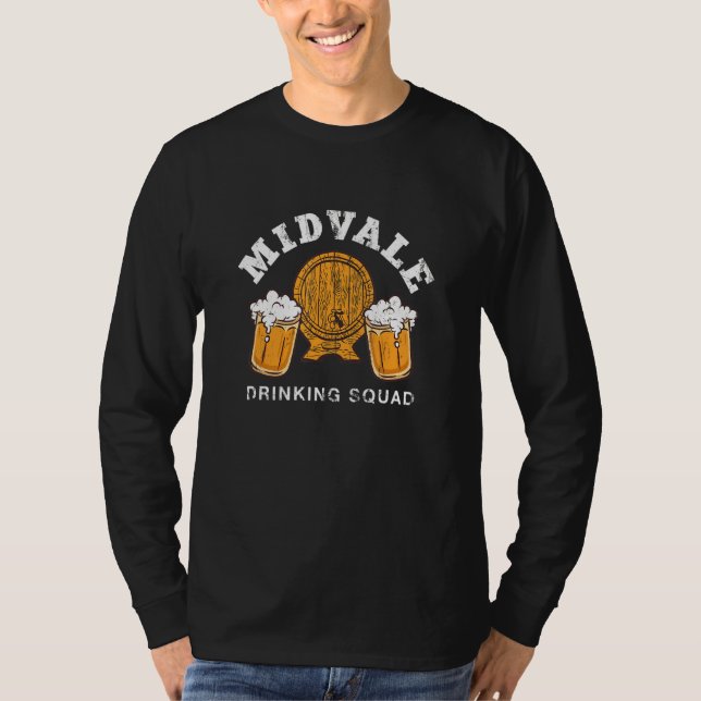 Camiseta Midvale Bebendo Squad Utah Homebrewing Ut Brewery (Frente)