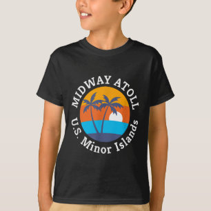 Camiseta Midway Atoll Beach Ilhas Menor Vacat