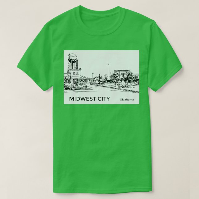 Camiseta Midwest City Oklahoma (Frente do Design)