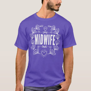 Camiseta Midwifery Doula Baby Catcher Mulheres Parteira