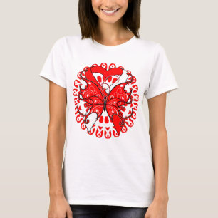 Camiseta Mielodisplásicos Síndromes Borboleta Círculo da