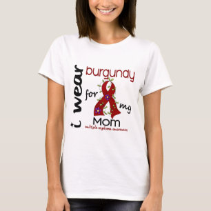 Camiseta Mieloma múltiplo EU VISTO BORGONHA PARA MINHA MAM