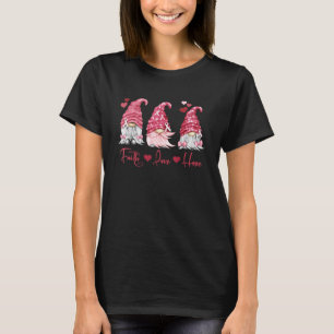 Camiseta Mieloma Múltiplo Fé Esperança Amor Burgundy Gnomes