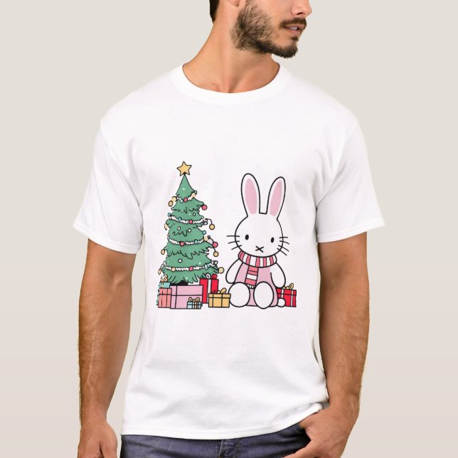 Camiseta Miffy na manhã de Natal  (Frente)