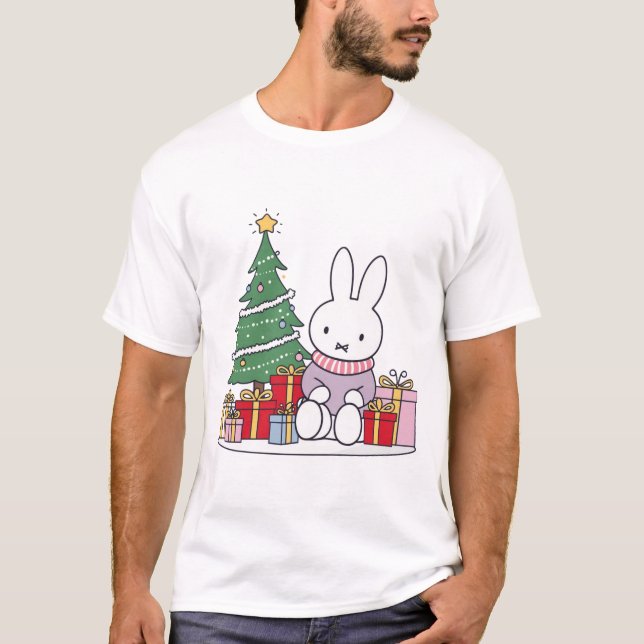 Camiseta Miffy na Manhã de Natal (Frente)