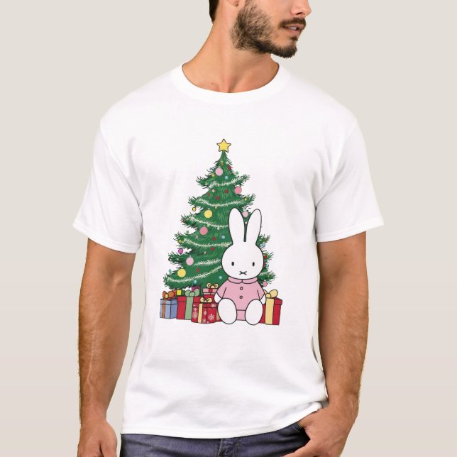Camiseta Miffy na Manhã de Natal (Frente)