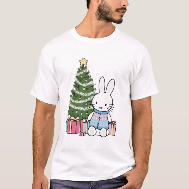 Camiseta Miffy na Manhã de Natal  (Frente)