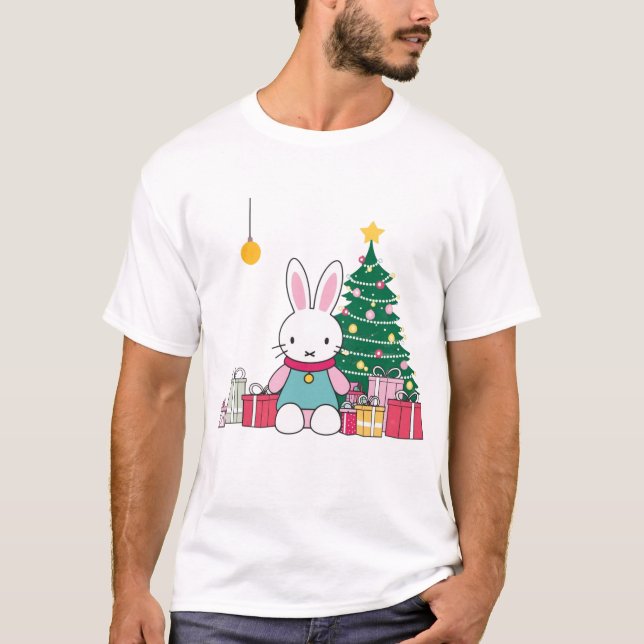 Camiseta Miffy na manhã de Natal  (Frente)