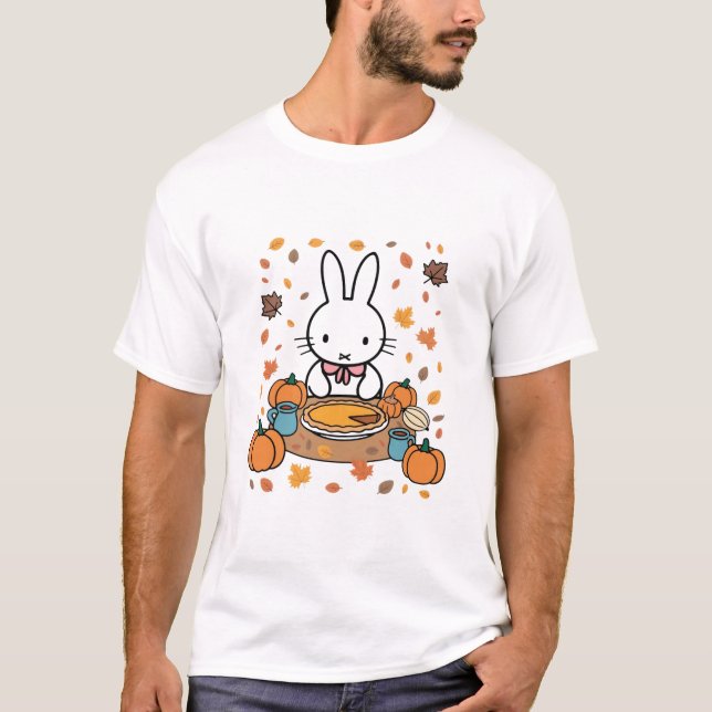 Camiseta Miffy no Dia de Ação de Graças (Frente)