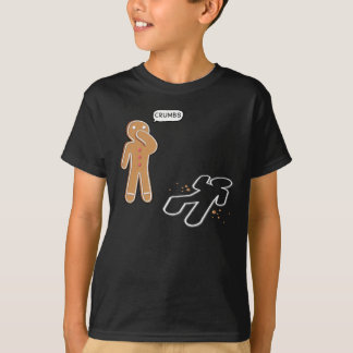 Camiseta MIGALHAS da cena do crime irónica do homem de