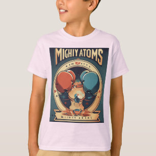 Camiseta Mighty Atoms – Logotipo Abstrato para uma Mulher M