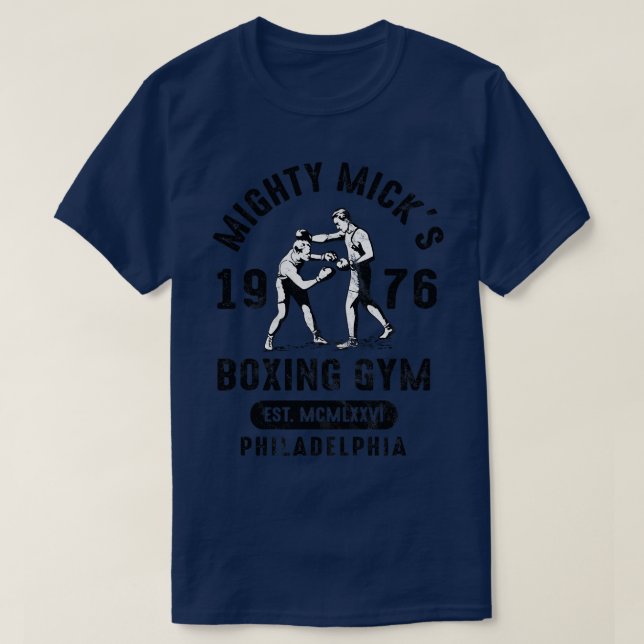 Camiseta Mighty Mike boxing gym 1976 (Frente do Design)