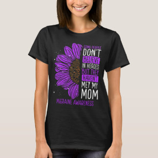 Camiseta Migraine Awareness Ribbon Mom Warrior
