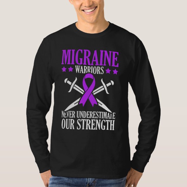 Camiseta Migrane Warriors Never Underestimate Our Strength (Frente)