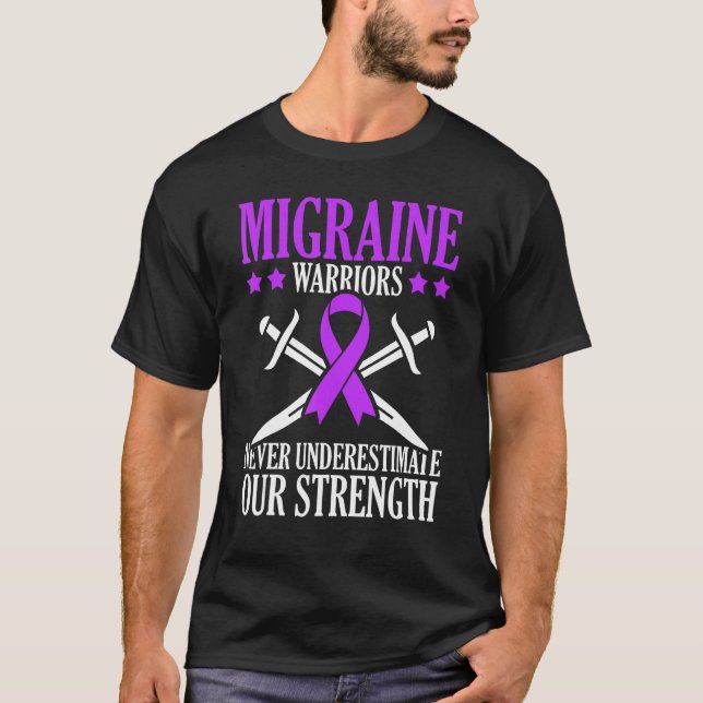 Camiseta Migrane Warriors Never Underestimate Our Strength (Frente)