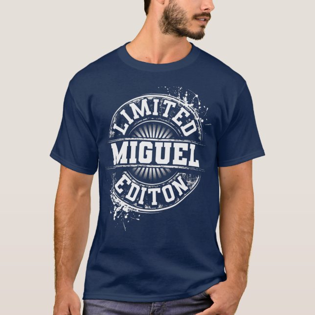 Camiseta MIGUEL Limited Edition Nome Personalizado Funny (Frente)