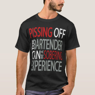 Camiseta Mijar fora do t adulto engraçado do barman do