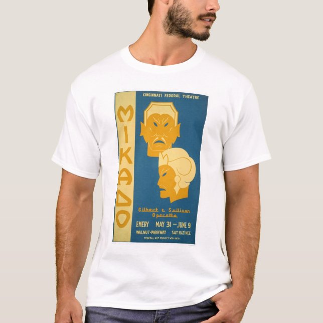 Camiseta Mikado Gilbert Sullivan WPA 1939 (Frente)