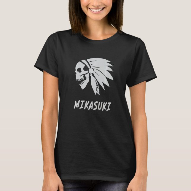 Camiseta Mikasuki Native American Indian Born Freedom Evil  (Frente)