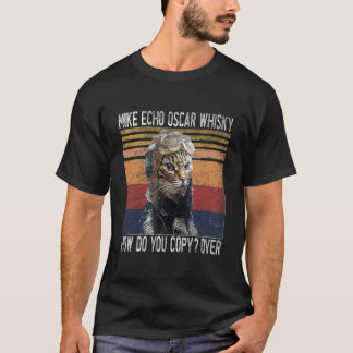Camiseta Mike Eco Oscar Whisky Como Você Copia Piloto Kitty