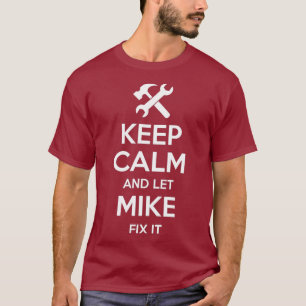 Camiseta MIKE Fix Cotação Engraçada Aniversário Nome Person