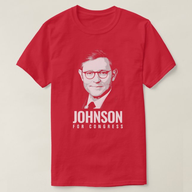 Camiseta Mike Johnson para o Congresso (Frente do Design)