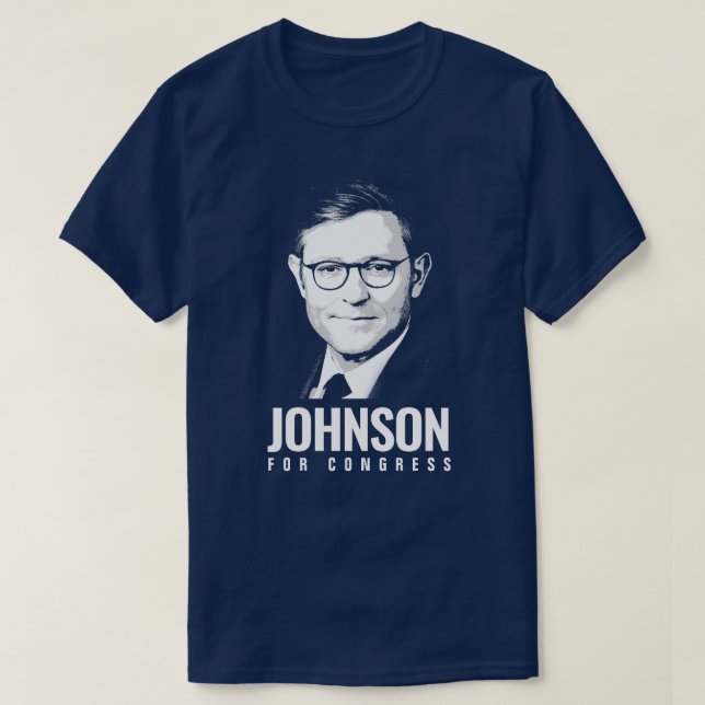 Camiseta Mike Johnson para o Congresso (Frente do Design)