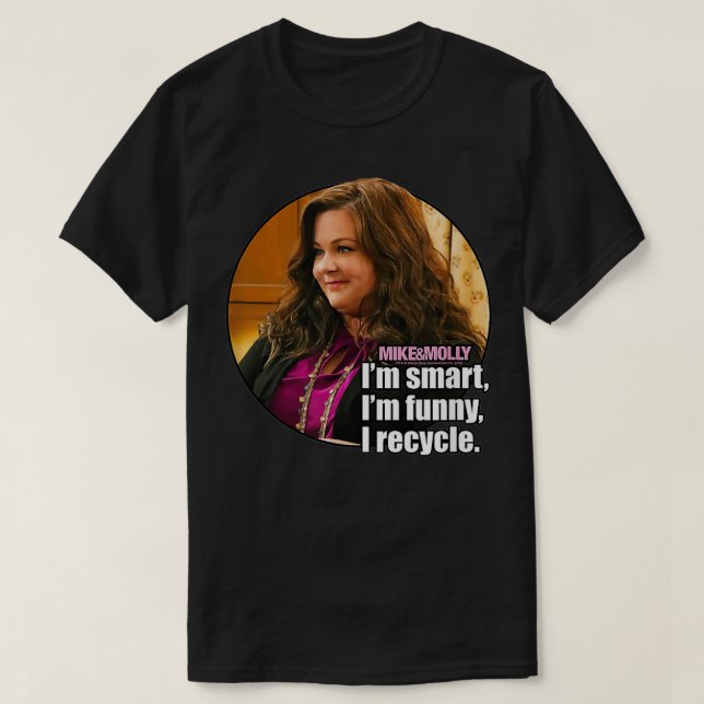 Camiseta Mike & Molly I Reciclar (Frente do Design)